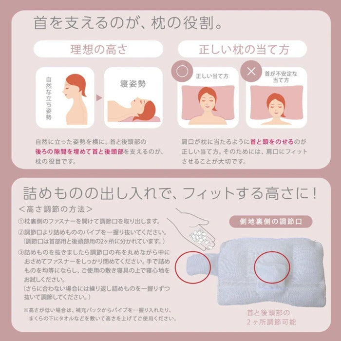西川 睡眠博士 寝返りアシスト枕 医学博士と共同開発 高さ調節可能 E3503 nis-11704404s1の画像
