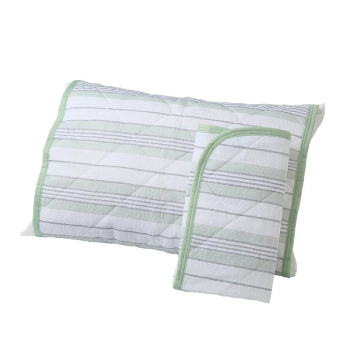 西川 置くらく 枕パッド 同色2枚組 綿しじら 置くだけ簡単 滑り止め付 洗える PC1719 nis-12092315s1の画像