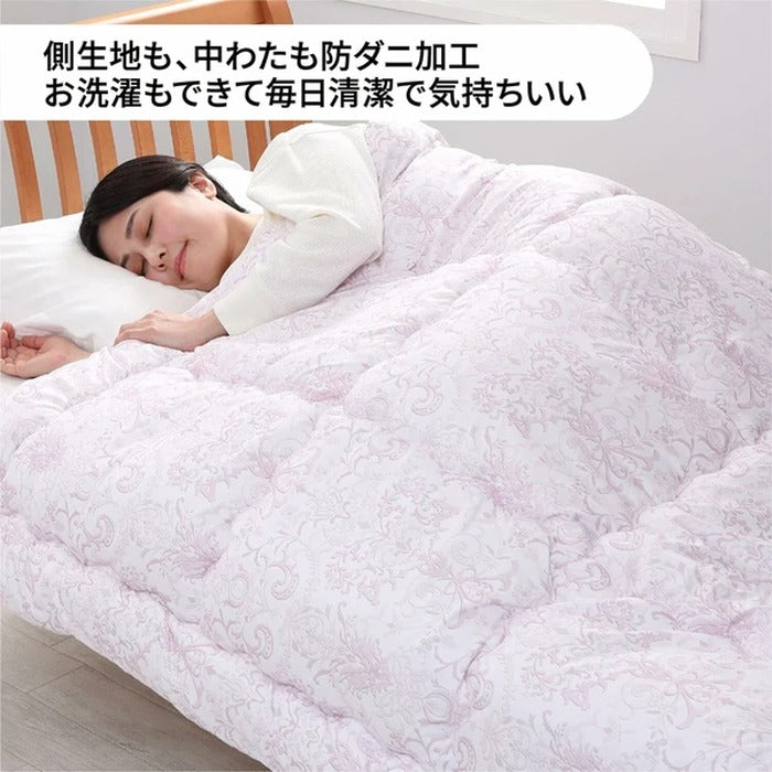 西川 年中使える 洗える防ダニ合繊掛けふとん シングル 洗濯可能 KI3014 シングル nis-12350574s1の画像