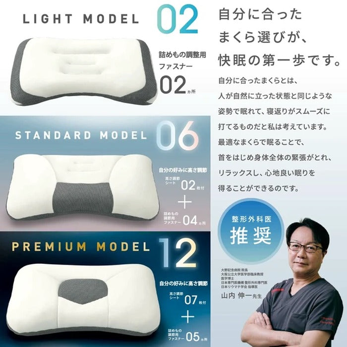 西川ドクタースリープ枕 ライトモデル DT4601 整形外科医推奨 nis-12396086s1の画像