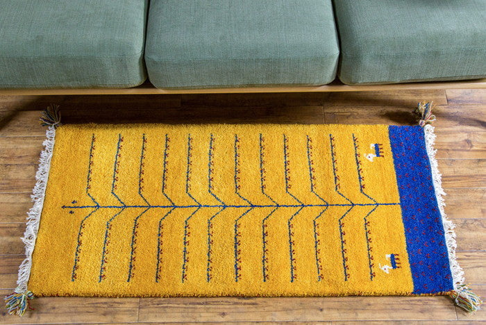 5/28 ハンドノッテッド ギャッベ プログラム 60x120cm rgm-r-gabbehprogram-120の画像