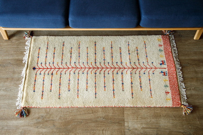 5/28 ハンドノッテッド ギャッベ プログラム 60x120cm rgm-r-gabbehprogram-120の画像