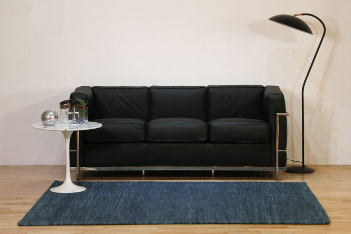 ハンドウーブン ウール メルボルン ミッドナイト セージ マスタード シルバーアイボリー 140x200cm rgm-r-melbourne-200の画像