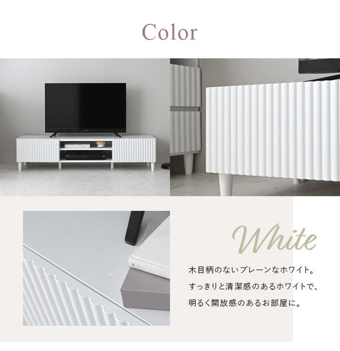 ALAN アラン テレビ台 TV台 ローボード 150cm幅 ホワイト W1480×D398×H350mm sat-aln35-150lの画像