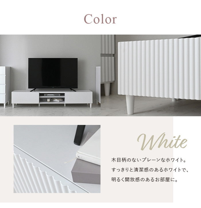 ALAN アラン テレビ台 TV台 ローボード 180cm幅 ホワイト W1760×D398×H350mm sat-aln35-180lの画像