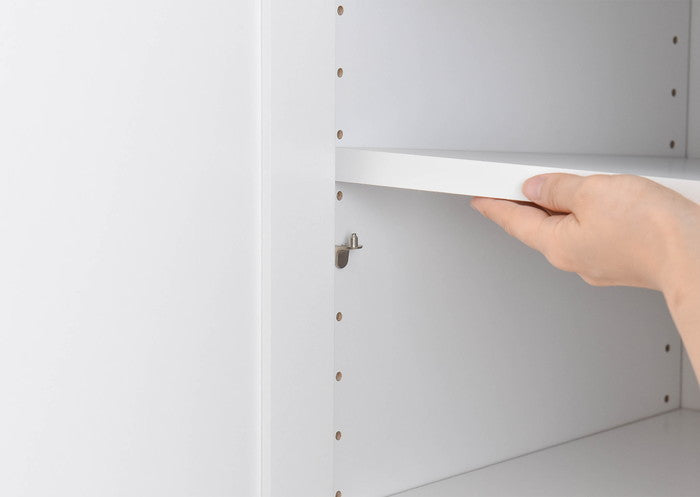 ANRI アンリ ハンガーラック ミラー付き・80cm幅 ホワイト W800×D400×H1500mm sat-an150-80hの画像