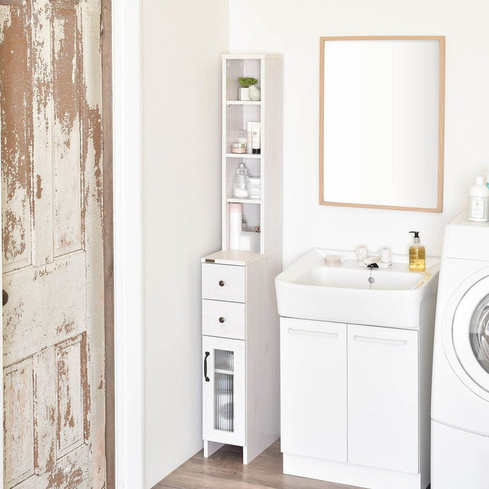 DOLLY ドリー 隙間収納ラック 幅20cm ホワイト W200×D400×H1700mm sat-do170-20ssの画像