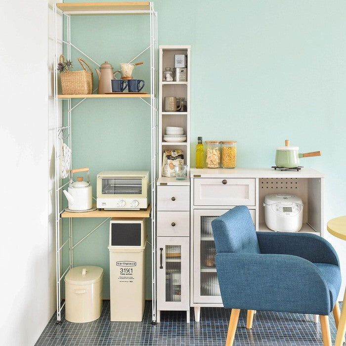 DOLLY ドリー 隙間収納ラック 幅20cm ホワイト W200×D400×H1700mm sat-do170-20ssの画像