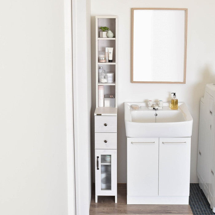 DOLLY ドリー 隙間収納ラック 幅20cm ホワイト W200×D400×H1700mm sat-do170-20ssの画像