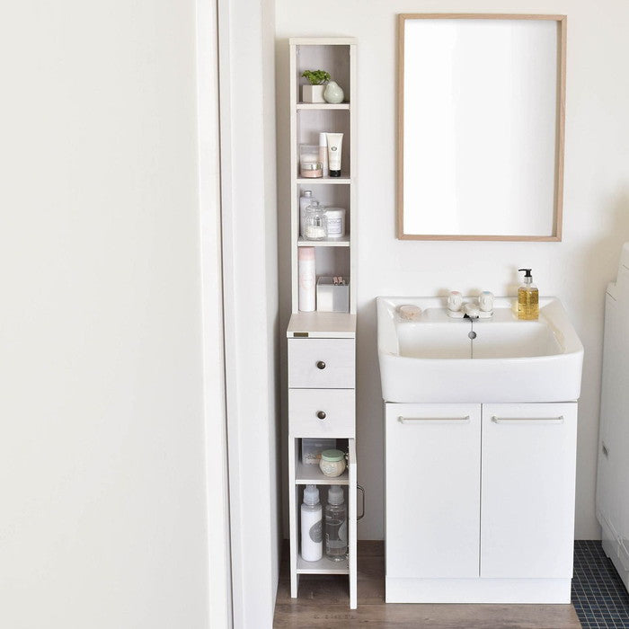 DOLLY ドリー 隙間収納ラック 幅20cm ホワイト W200×D400×H1700mm sat-do170-20ssの画像