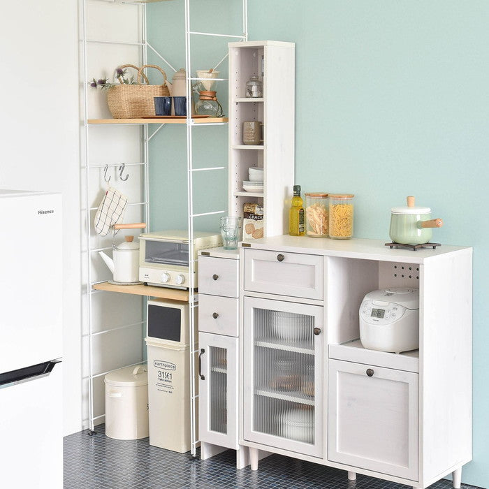 DOLLY ドリー 隙間収納ラック 幅20cm ホワイト W200×D400×H1700mm sat-do170-20ssの画像