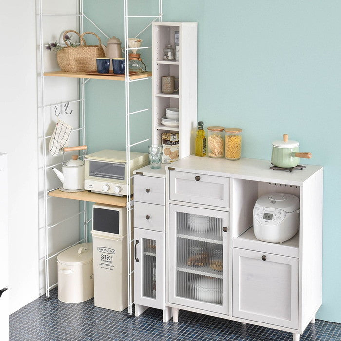 DOLLY ドリー 隙間収納ラック 幅20cm ホワイト W200×D400×H1700mm sat-do170-20ssの画像