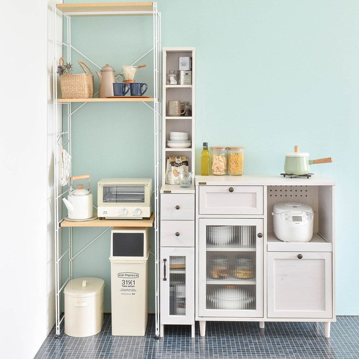 DOLLY ドリー 隙間収納ラック 幅20cm ホワイト W200×D400×H1700mm sat-do170-20ssの画像