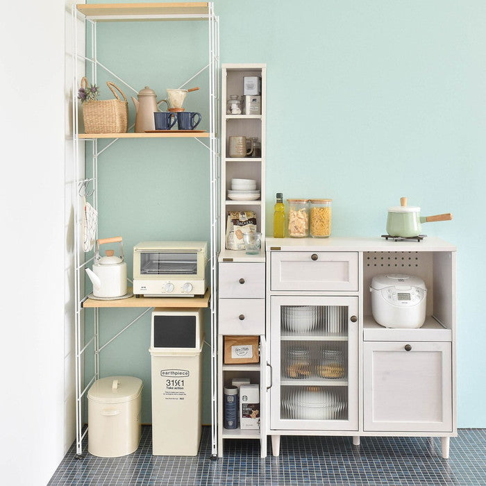 DOLLY ドリー 隙間収納ラック 幅20cm ホワイト W200×D400×H1700mm sat-do170-20ssの画像