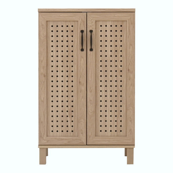 GENKA ジェンカ シューズ＆ストッカー 60cm幅 ホワイト ブラウン グレーナチュラル W580×D350×H935mm sat-gk95-60の画像