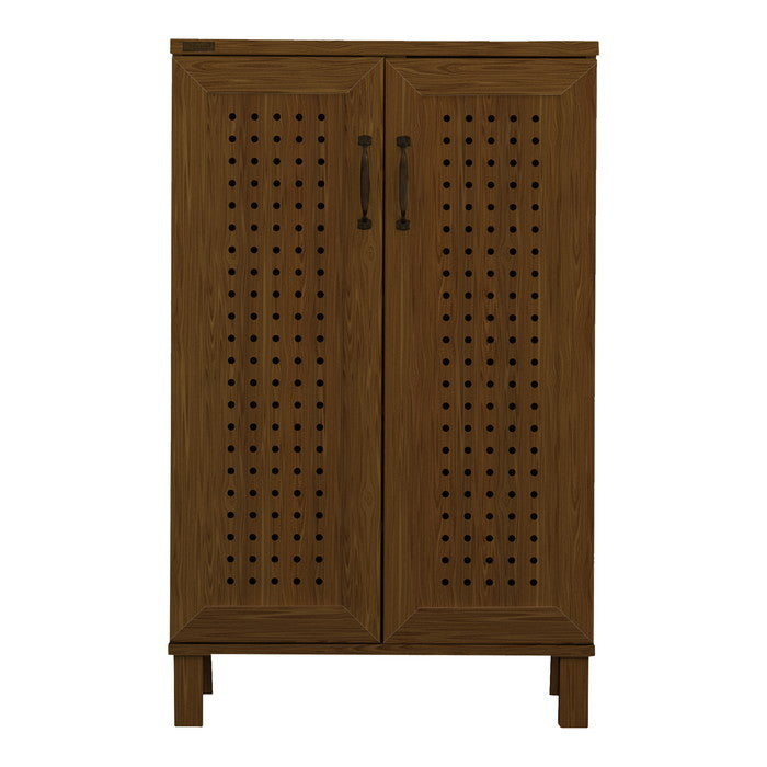 GENKA ジェンカ シューズ＆ストッカー 60cm幅 ホワイト ブラウン グレーナチュラル W580×D350×H935mm sat-gk95-60の画像