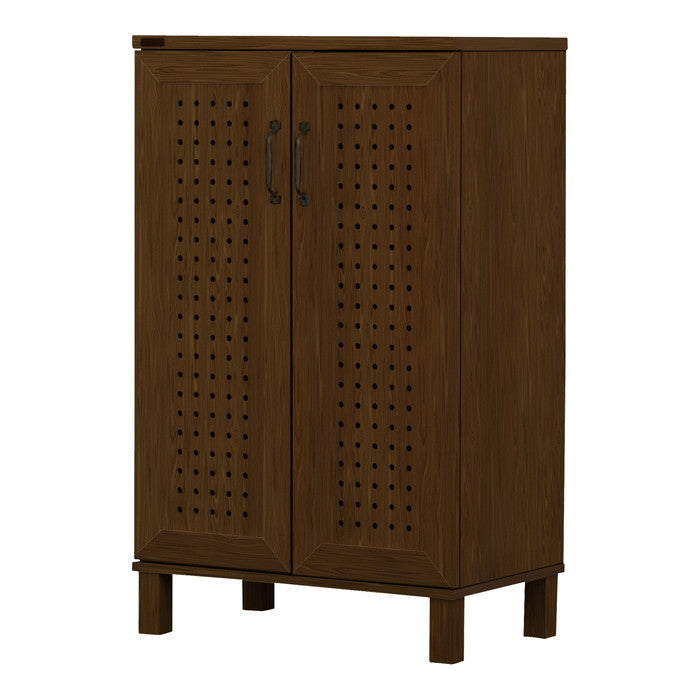 GENKA ジェンカ シューズ＆ストッカー 60cm幅 ホワイト ブラウン グレーナチュラル W580×D350×H935mm sat-gk95-60の画像