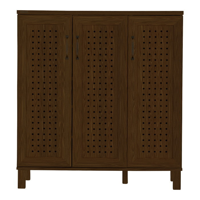 GENKA ジェンカ シューズ＆ストッカー 90cm幅 ホワイト ブラウン グレーナチュラル W869×D350×H935mmg sat-gk95-90の画像