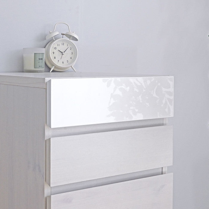 HELM ヘルム サイドチェスト 引出しタイプ オークナチュラル ホワイト W400×D450×H655mm sat-hm65-40hの画像