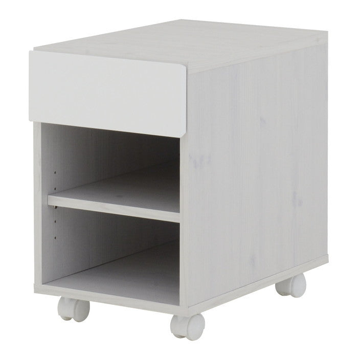 HELM ヘルム サイドチェスト オープンタイプ ブラウン ホワイト W350×D550×H538mm sat-hmk50-35srの画像