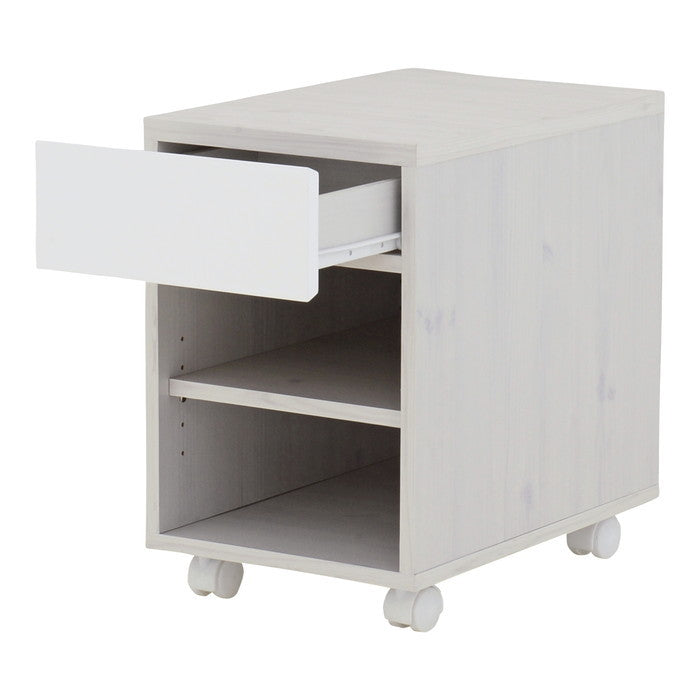 HELM ヘルム サイドチェスト オープンタイプ ブラウン ホワイト W350×D550×H538mm sat-hmk50-35srの画像