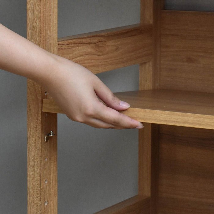 LAFIKA ラフィカ キッチンラック ハイタイプ・60cm幅 ホワイト オークナチュラル ナチュラル グレーナチュラル W600×D400×H1800mm sat-lf180-60hcの画像