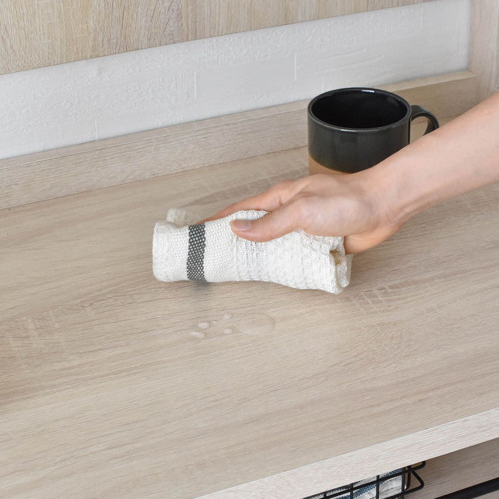 LAFIKA ラフィカ レンジボード レンジ台 レンジラック ハイタイプ・60cm幅 ホワイト オークナチュラル グレーナチュラル W600×D400×H1800mm sat-lf180-60lcの画像