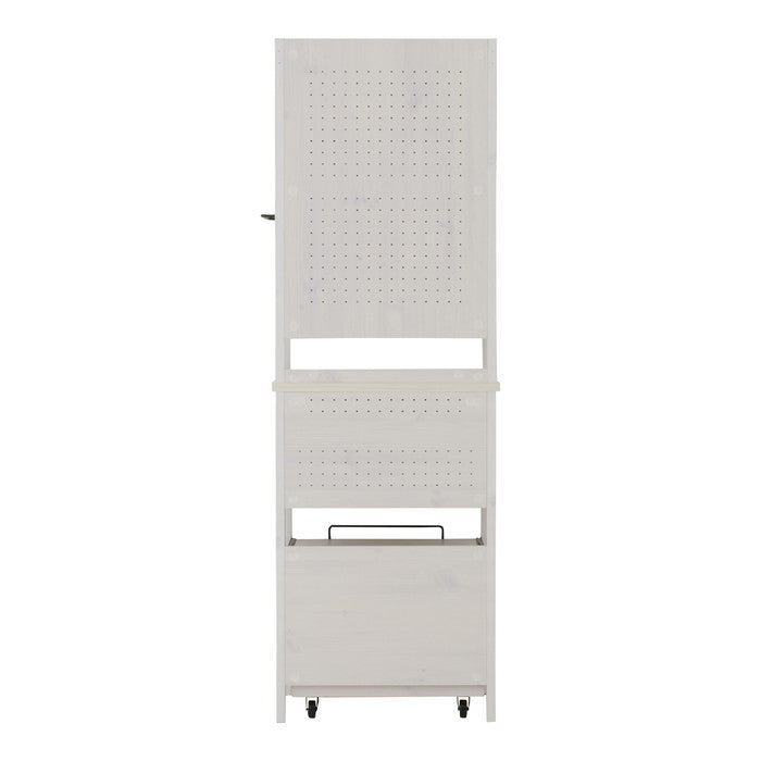 LAFIKA ラフィカ レンジボード レンジ台 レンジラック ハイタイプ・60cm幅 ホワイト オークナチュラル グレーナチュラル W600×D400×H1800mm sat-lf180-60lcの画像