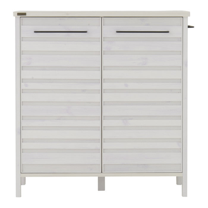 LAFIKA ラフィカ キッチンキャビネット ロータイプ・85.4cm幅 ホワイト オークナチュラル グレーナチュラル W854×D400×H900mm sat-lf90-90cの画像