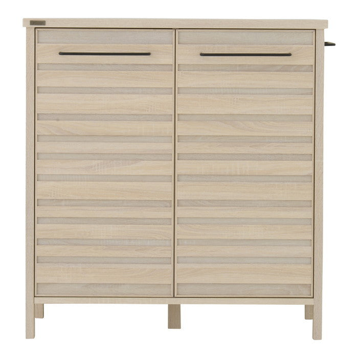 LAFIKA ラフィカ キッチンキャビネット ロータイプ・85.4cm幅 ホワイト オークナチュラル グレーナチュラル W854×D400×H900mm sat-lf90-90cの画像