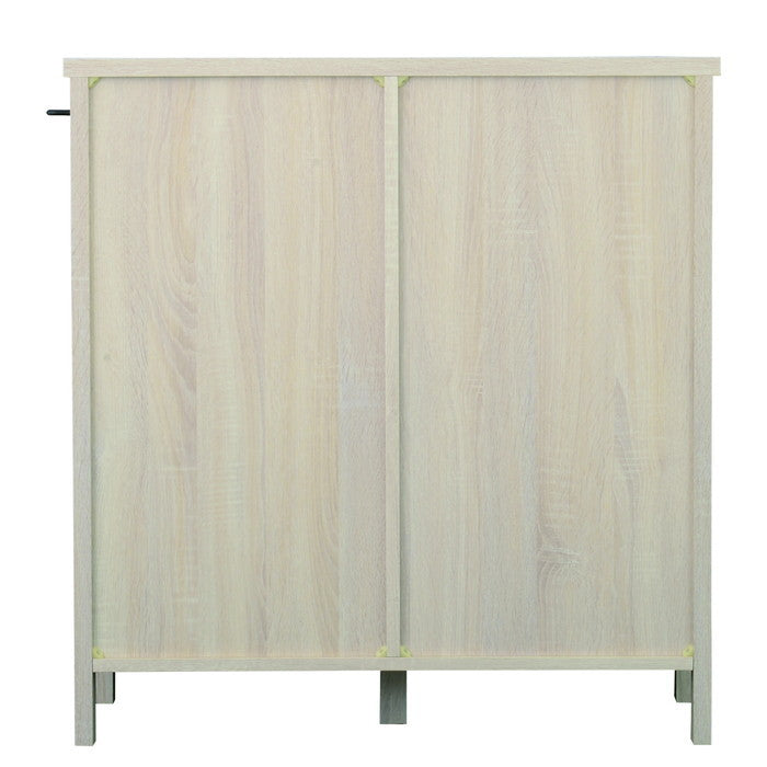 LAFIKA ラフィカ キッチンキャビネット ロータイプ・85.4cm幅 ホワイト オークナチュラル グレーナチュラル W854×D400×H900mm sat-lf90-90cの画像