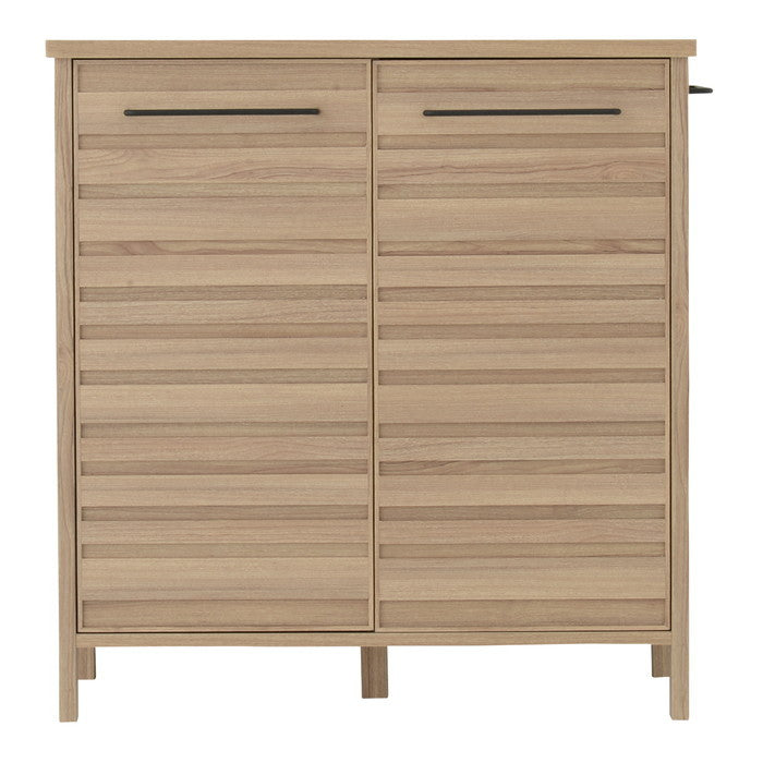 LAFIKA ラフィカ キッチンキャビネット ロータイプ・85.4cm幅 ホワイト オークナチュラル グレーナチュラル W854×D400×H900mm sat-lf90-90cの画像