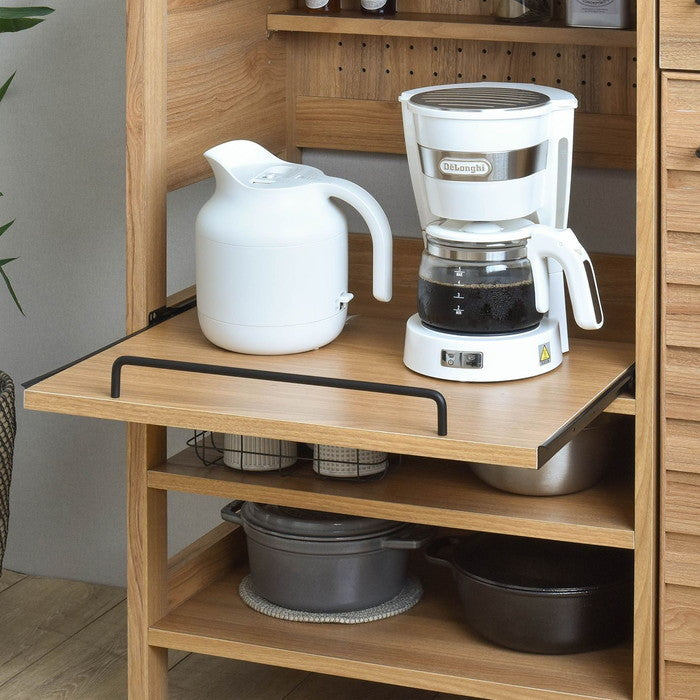 LAFIKA ラフィカ レンジボード レンジ台 レンジラック ロータイプ・85.4cm幅 ホワイト オークナチュラル グレーナチュラル W854×D400×H900mm sat-lf90-90lの画像