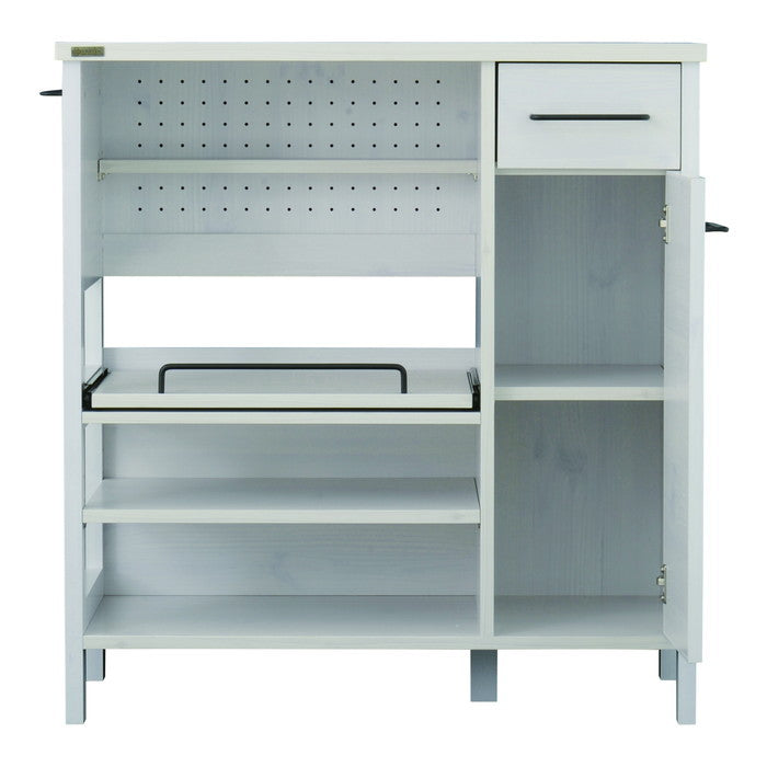 LAFIKA ラフィカ レンジボード レンジ台 レンジラック ロータイプ・85.4cm幅 ホワイト オークナチュラル グレーナチュラル W854×D400×H900mm sat-lf90-90lの画像