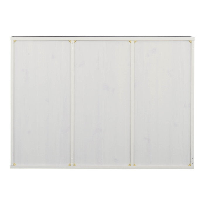 NEFLAS ネフラス オープンシェルフ 120cm幅 ホワイト ブラウン W1114.5×D300×H800mm sat-nf80-120opの画像