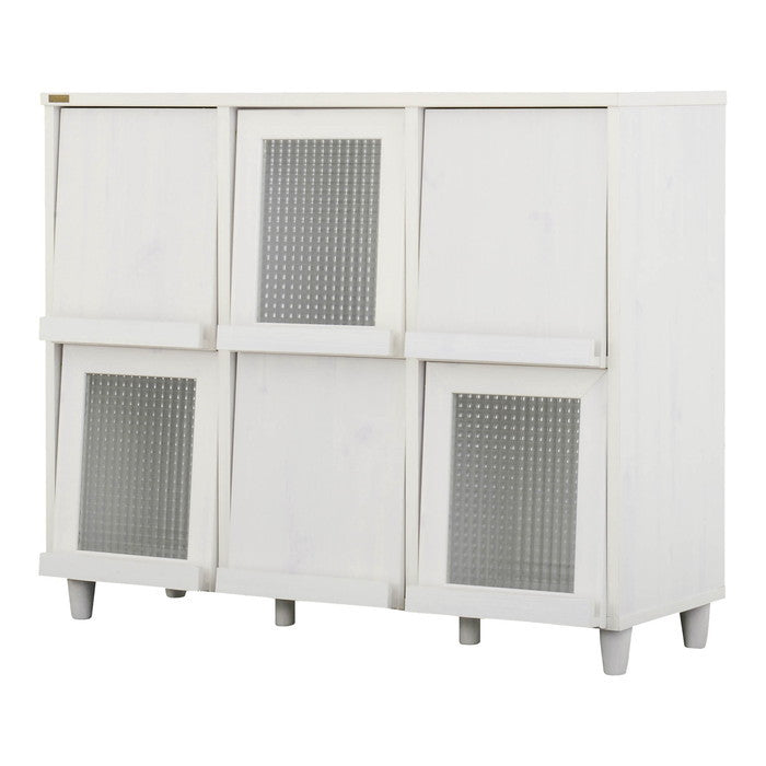 NEFLAS ネフラス ディスプレイラック 120cm幅 ホワイト W1114.5×D395×H920.5mm sat-nf90-120fの画像