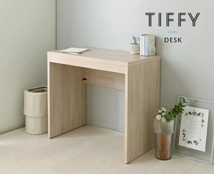 TIFFY ティフィー デスク 80cm幅 オークナチュラル ブラウン グレーナチュラル W800×D450×H720mm sat-tf72-80dsの画像