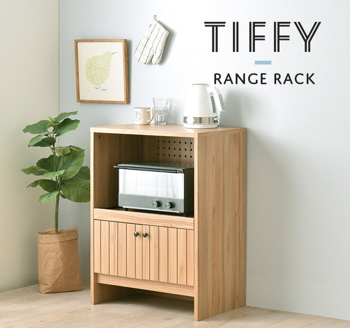 TIFFY ティフィー レンジラック レンジ台 オークナチュラル ナチュラル ブラウン グレーナチュラル W600×D400×H820mm sat-tf80-60rの画像