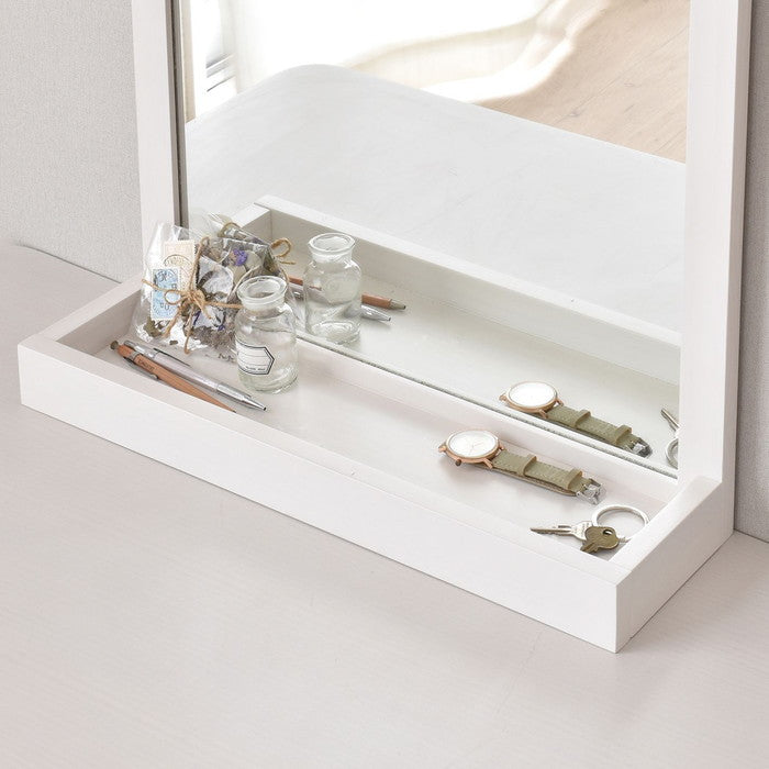 TOREM トレム ミラー ホワイト グレーナチュラル W524×D151×H450mm sat-tr55mrの画像