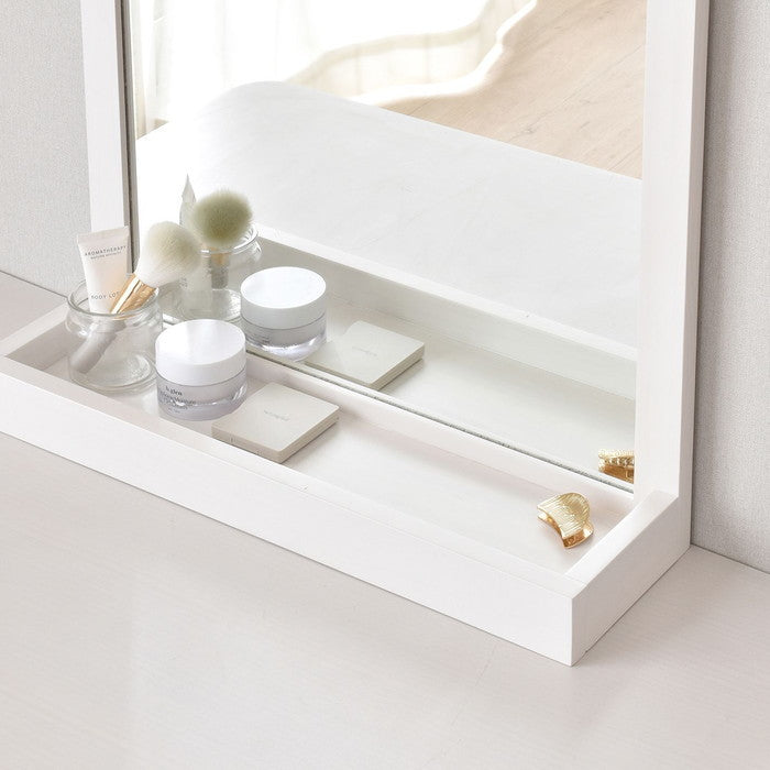 TOREM トレム ミラー ホワイト グレーナチュラル W524×D151×H450mm sat-tr55mrの画像