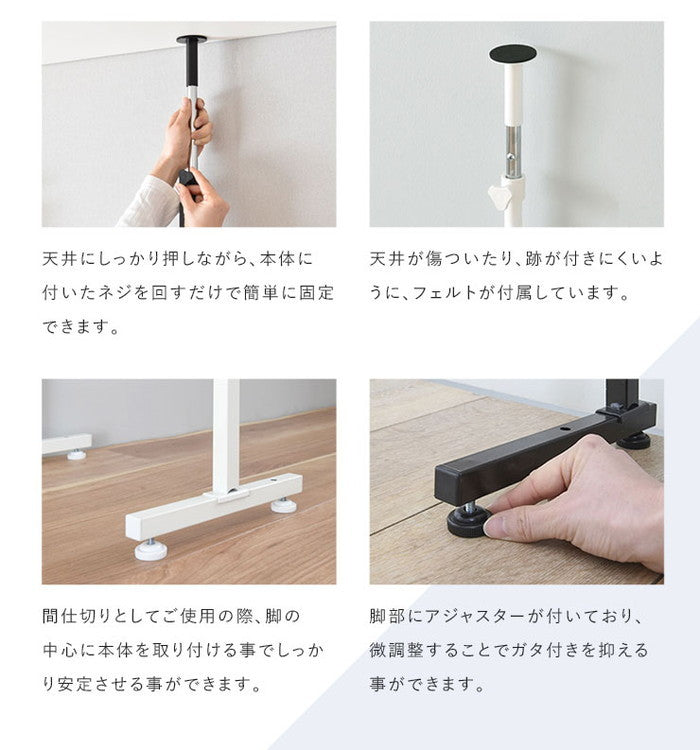 WALF ウォルフ ウォールシェルフ 60cm幅 ブラウン W600×D245×H1960?2540mm sat-wa240-60の画像