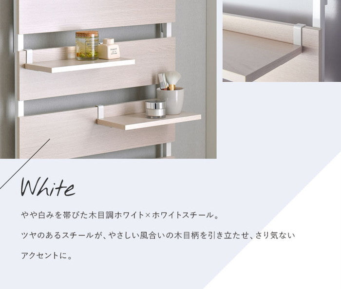 WALF ウォルフ オプション棚 2枚セット ホワイト ナチュラル ブラウン W300×D150×H15mm sat-wa30tの画像