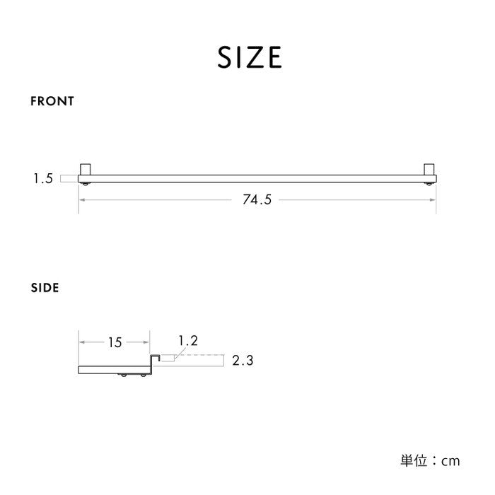 WALF ウォルフ オプション棚 2枚セット ホワイト ナチュラル ブラウン W745×D150×H15mm sat-wa80tの画像