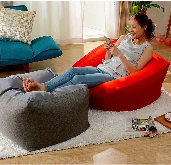 QUBE ビーズクッション XL 専用カバー単品 D600 ベージュ レッド アッシュグレー インディゴブルー(ネイビー) ダリアン ブラック グリーン ライトブルー マスタード ローズピンク エメラルドグリーン sg-10225の画像