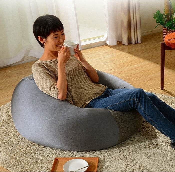 QUBE ビーズクッション L 専用カバー単品 D601 ベージュ レッド アッシュグレー インディゴブルー ライトブルー ブラック マスタード ローズピンク グリーン エメラルドグリーン sg-10226の画像