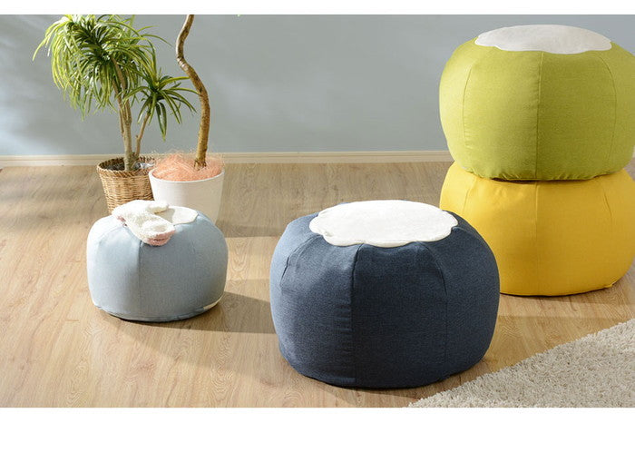 ビーズクッション POTE-CHIBI a812-potechibi-s スカイブルー グレー ネイビー イエロー ピンク ベージュ グリーン sg-10268の画像