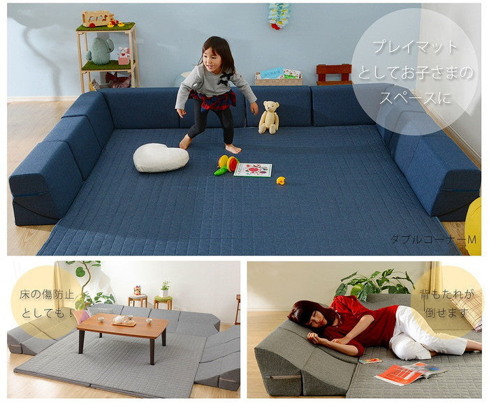 和楽のZONIA ダブルコーナー ラグマット M 190×190cm A818 sg-10308の画像