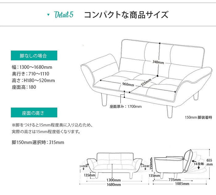 カウチソファ KAN2P 2人掛け a01 sg-10329