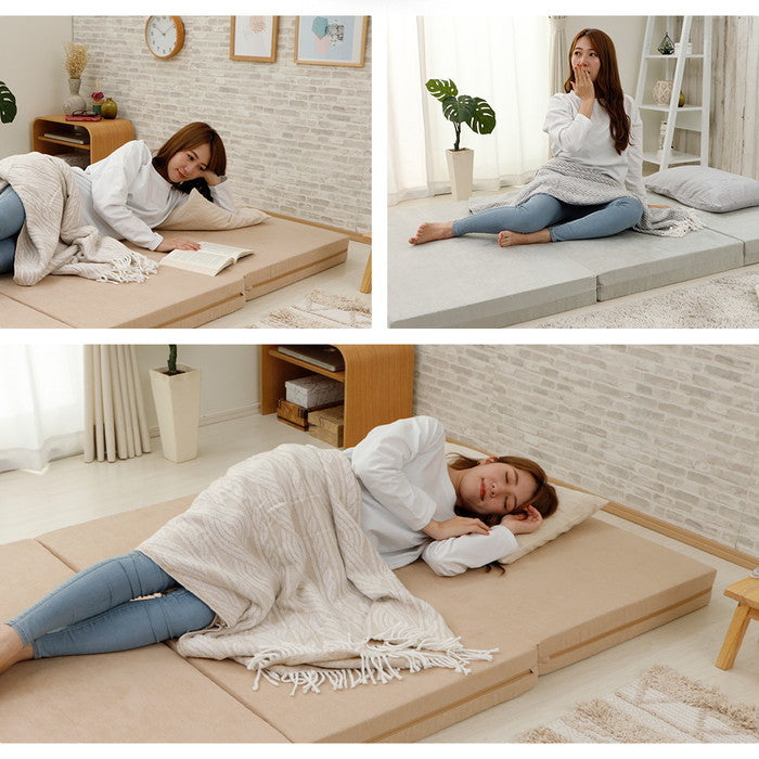 マットレス セミダブル a1216 アイボリー ベージュ グレー sg-10414の画像