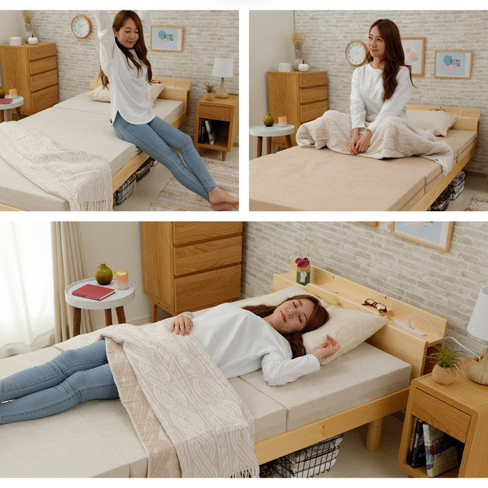 マットレス シングル a1217 アイボリー ベージュ グレー sg-10415の画像